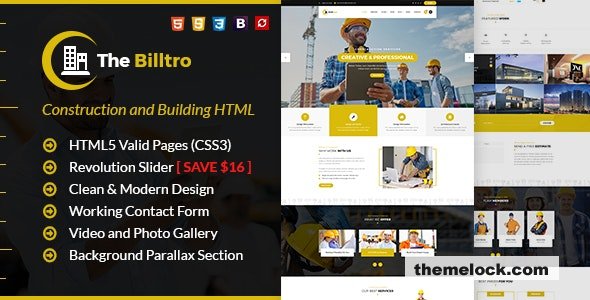 The Billtro - Construction HTML Template