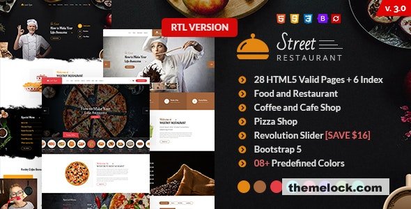 Street - Fast Food & Restaurant HTML Template