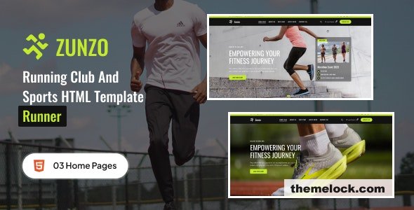 Zunzo - Running Club and Sports HTML Template