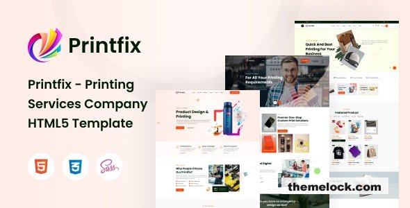 Printfix - Printing Services Company HTML5 Template