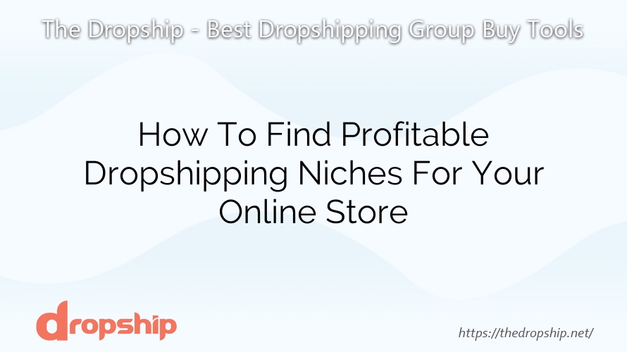 How To Find Profitable Dropshipping Niches For Your Online Store