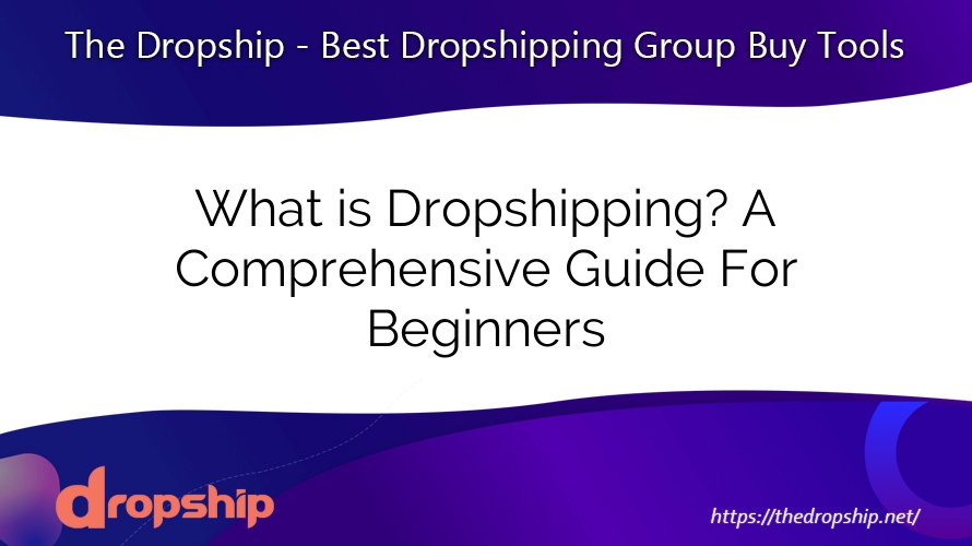 What is Dropshipping? A Comprehensive Guide For Beginners