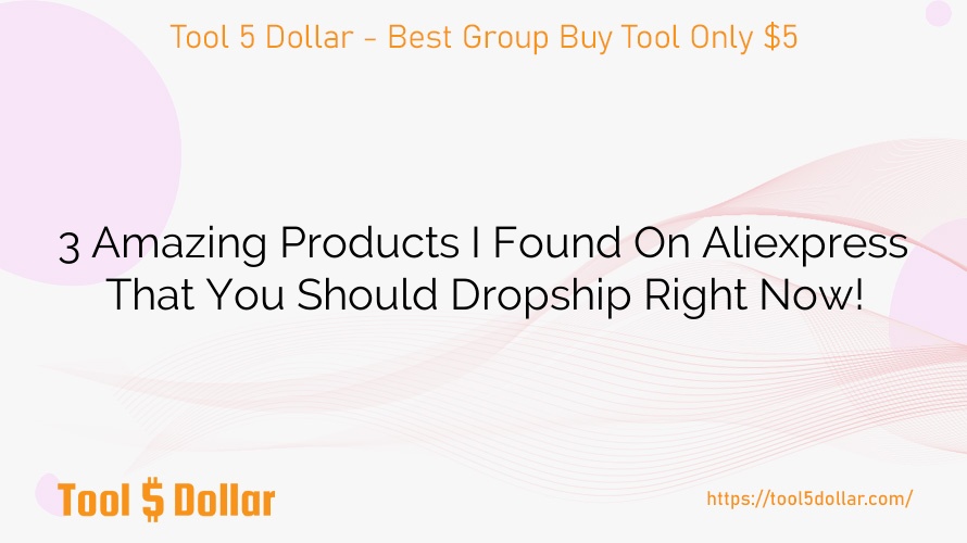 3 Amazing Products I Found On Aliexpress That You Should Dropship Right Now!